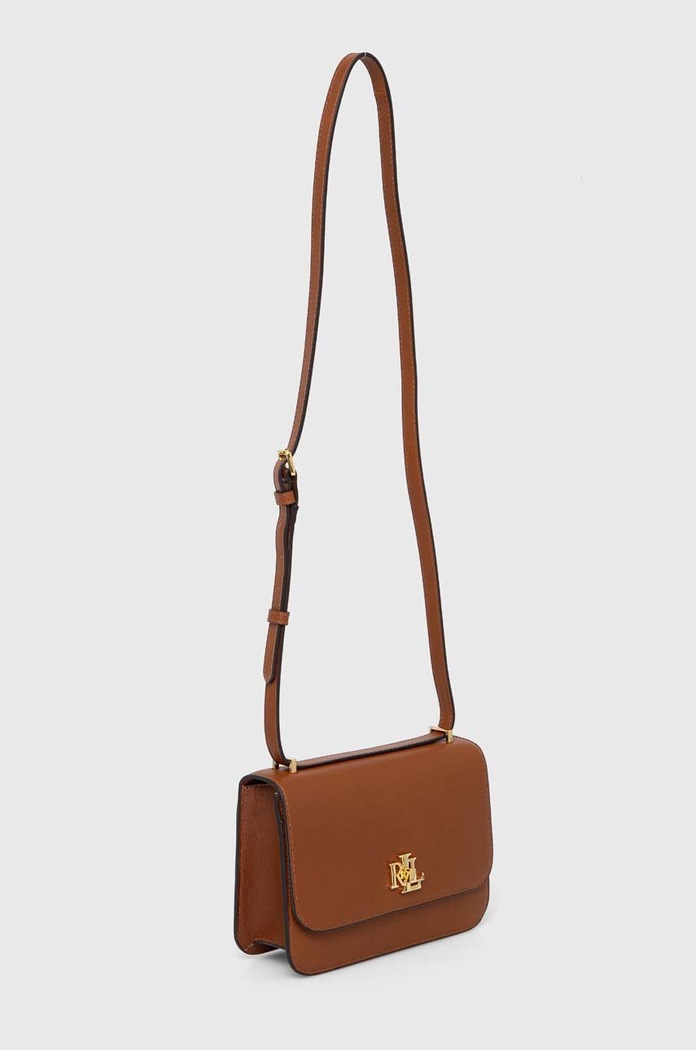 Kožená kabelka Lauren Ralph Lauren 431915780 hnědá AA00