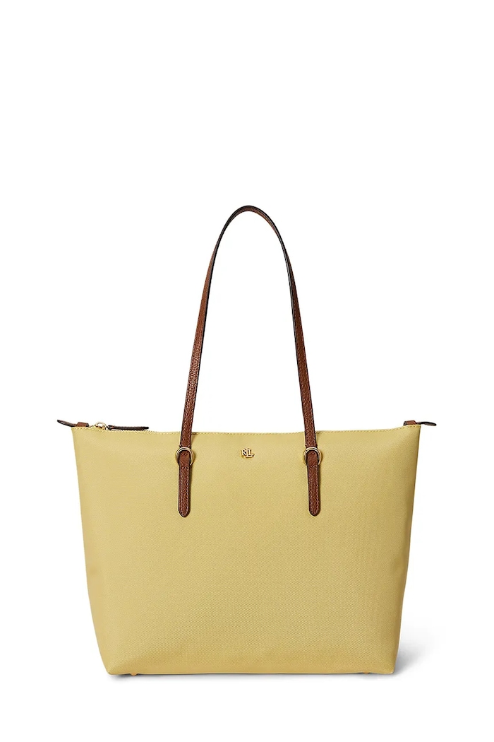 Lauren Ralph Lauren kabelka typu shopper dámska žltá 431916737