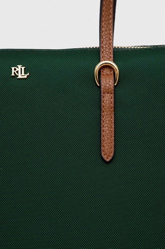 Lauren Ralph Lauren torebka shopper damska zielony 431916737