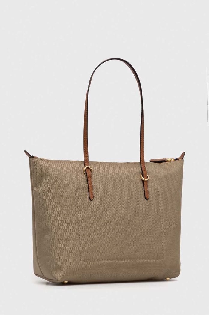 Lauren Ralph Lauren geantă shopper pentru femei bej 431916737