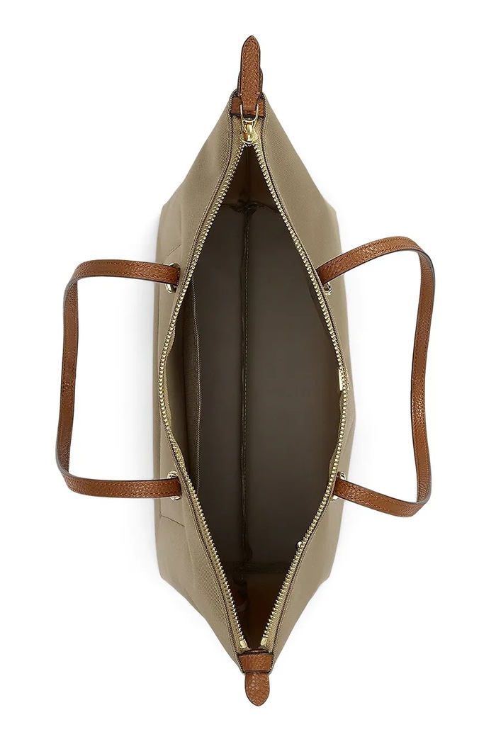 Lauren Ralph Lauren torebka shopper damska beżowy 431916737