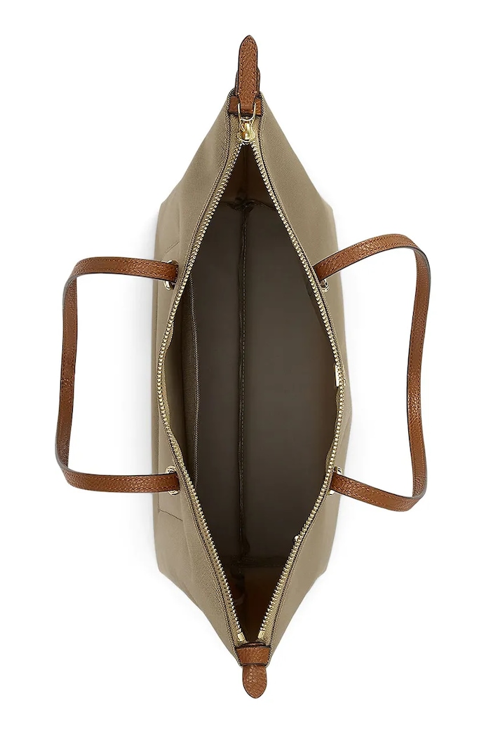 Lauren Ralph Lauren torebka shopper damska beżowy 431916737