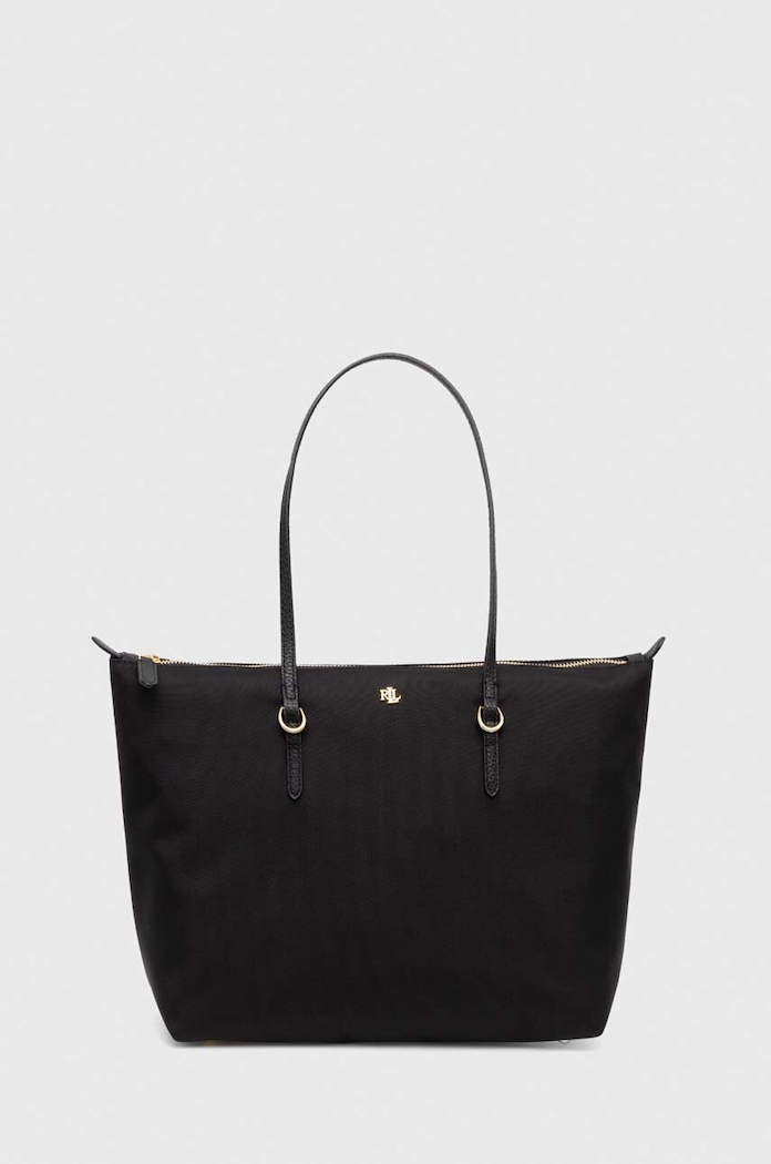 Lauren Ralph Lauren torebka shopper damska mieści A4 czarny 431916737