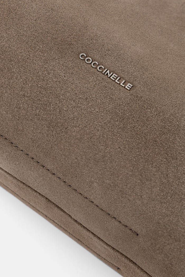Coccinelle χιαστί γυναικεία δέρμα σουέτ πράσινο E1.P6P.58.01.01