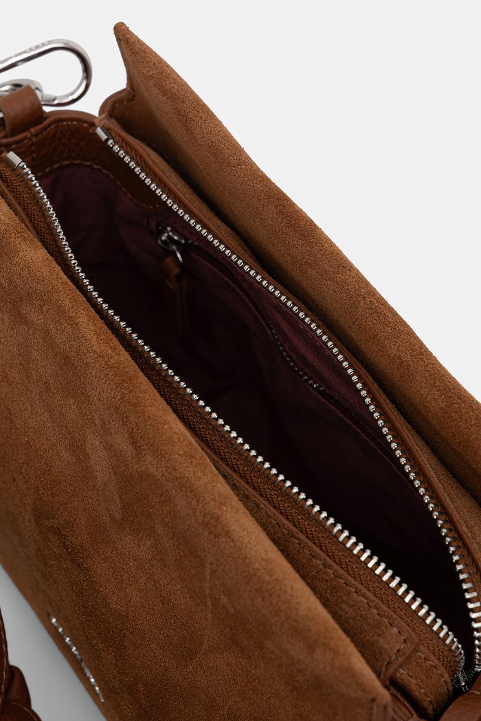 Coccinelle torebka crossbody damska zamszowa brązowy E1.P6P.58.01.01