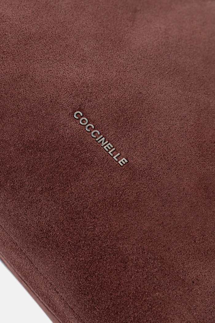 Coccinelle χιαστί γυναικεία δέρμα σουέτ κόκκινο E1.P6P.58.01.01