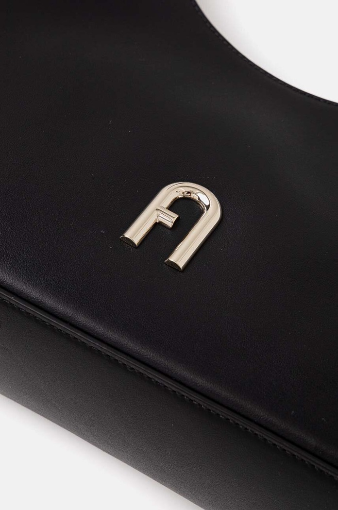 Δερμάτινη τσάντα Furla μαύρο WB00782.AX0733.O6000