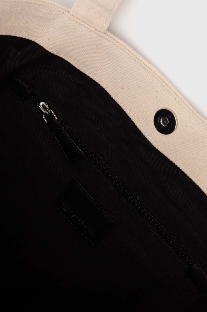 Bavlněná kabelka Karl Lagerfeld Jeans 235J3056 béžová