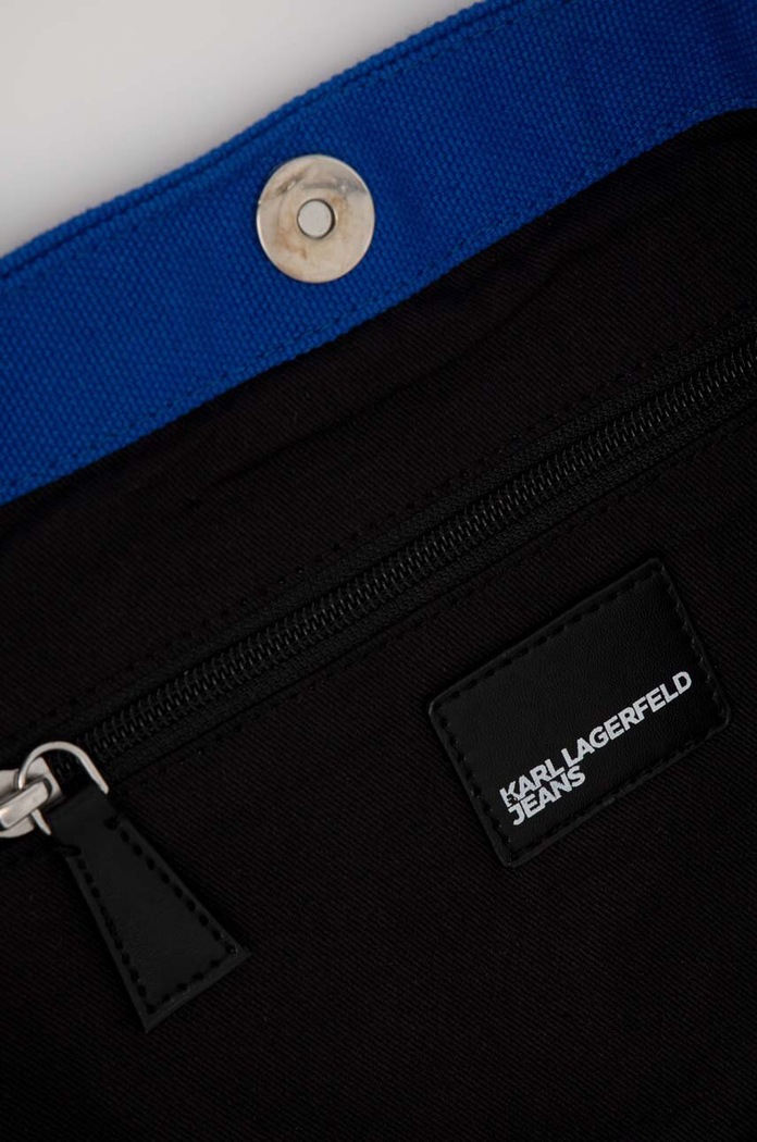 Kabelka Karl Lagerfeld Jeans 235J3056 modrá