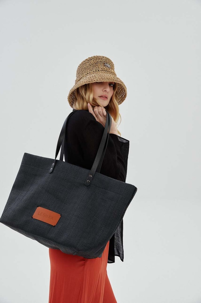 LE SH KA headwear torebka Nero Summer Bag tekstylny czarny NeroSummerBag