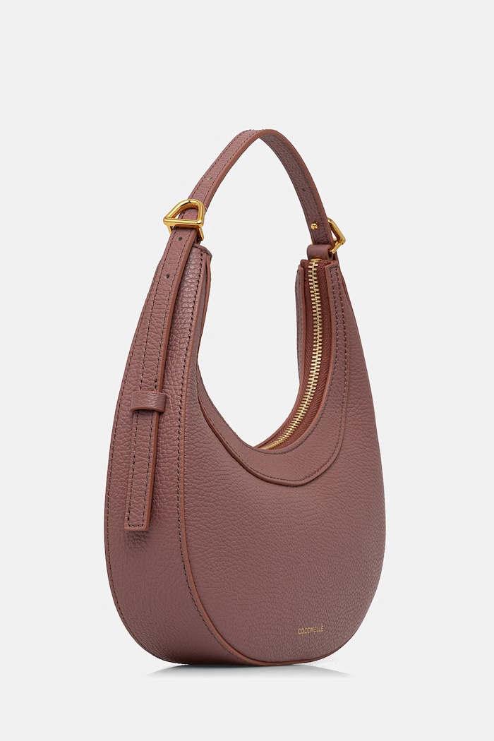 Coccinelle τσάντα hobo γυναικεία δερμάτινη E5.PIP.53.01.01 ροζ SS26