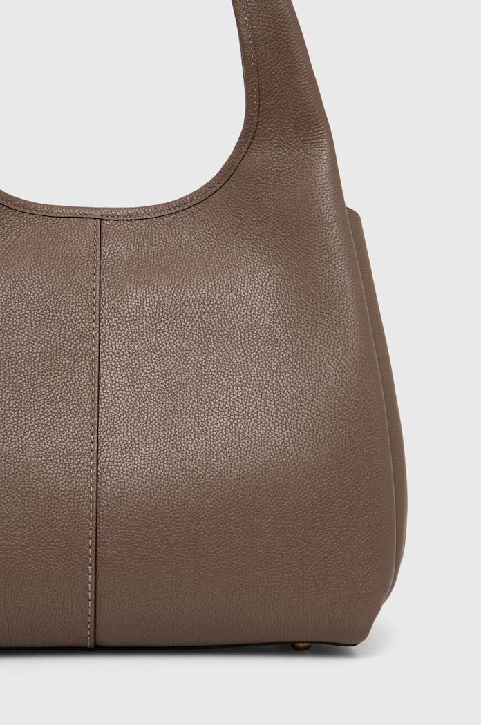 Akcesoria Coach torebka skórzana Lana Shoulder Bag CM544 brązowy
