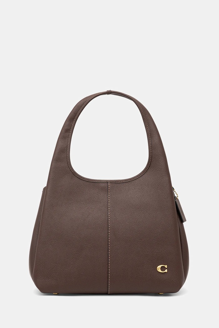 Kožená kabelka Coach Lana Shoulder Bag přírodní kůže hnědá CM544