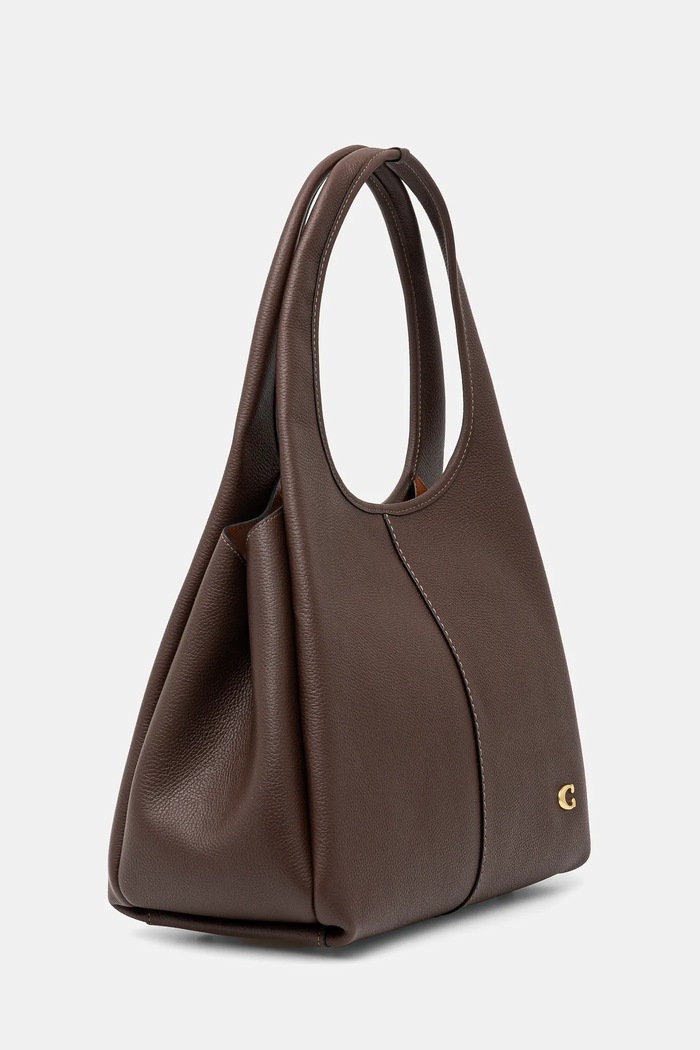 Kožená kabelka Coach Lana Shoulder Bag CM544 hnědá AA00
