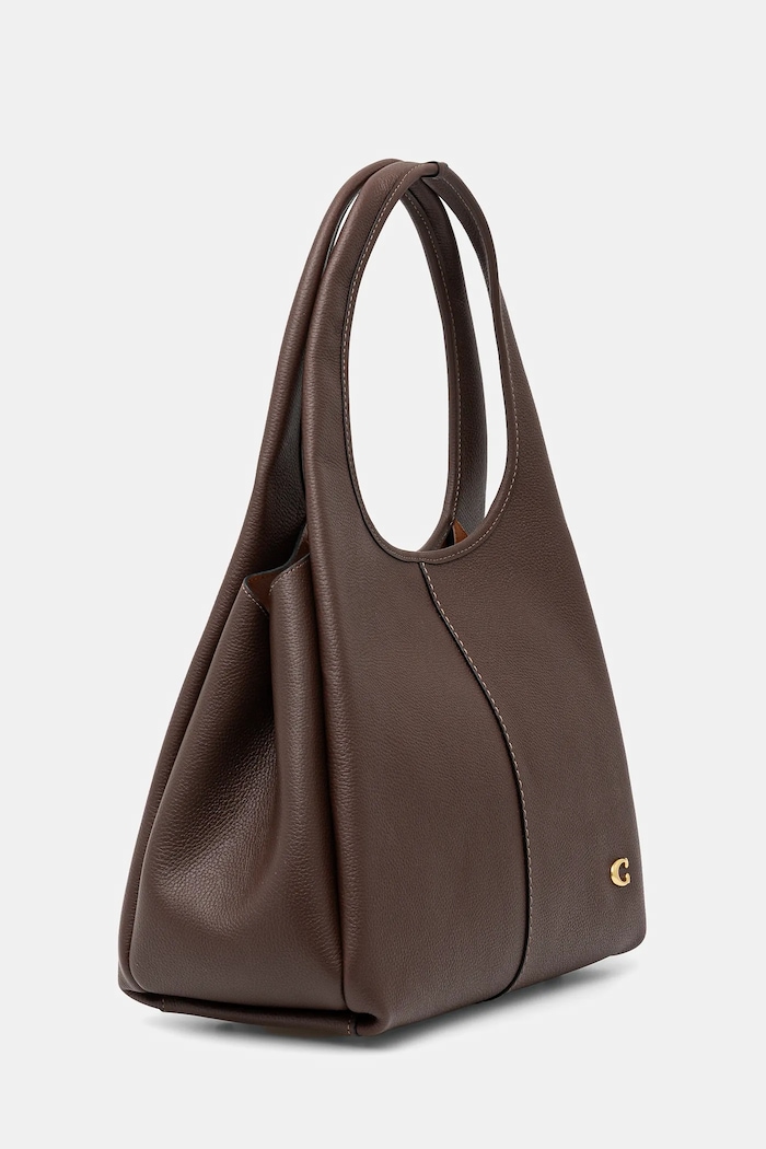 Kožená kabelka Coach Lana Shoulder Bag CM544 hnědá AA00