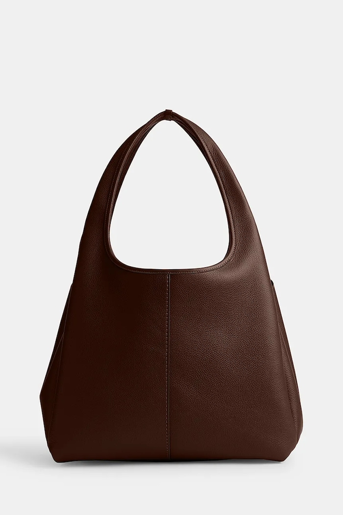 Coach geantă de mână din piele Lana Shoulder Bag CM544 maro AA00