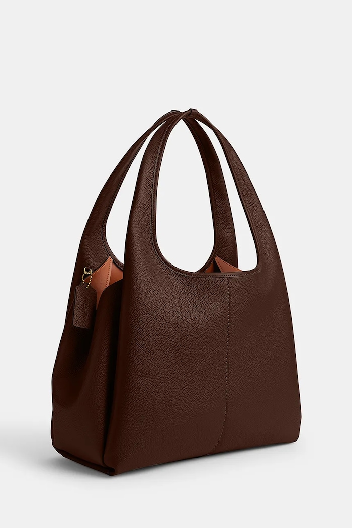 Accesorii Coach geantă de mână din piele Lana Shoulder Bag CM544 maro