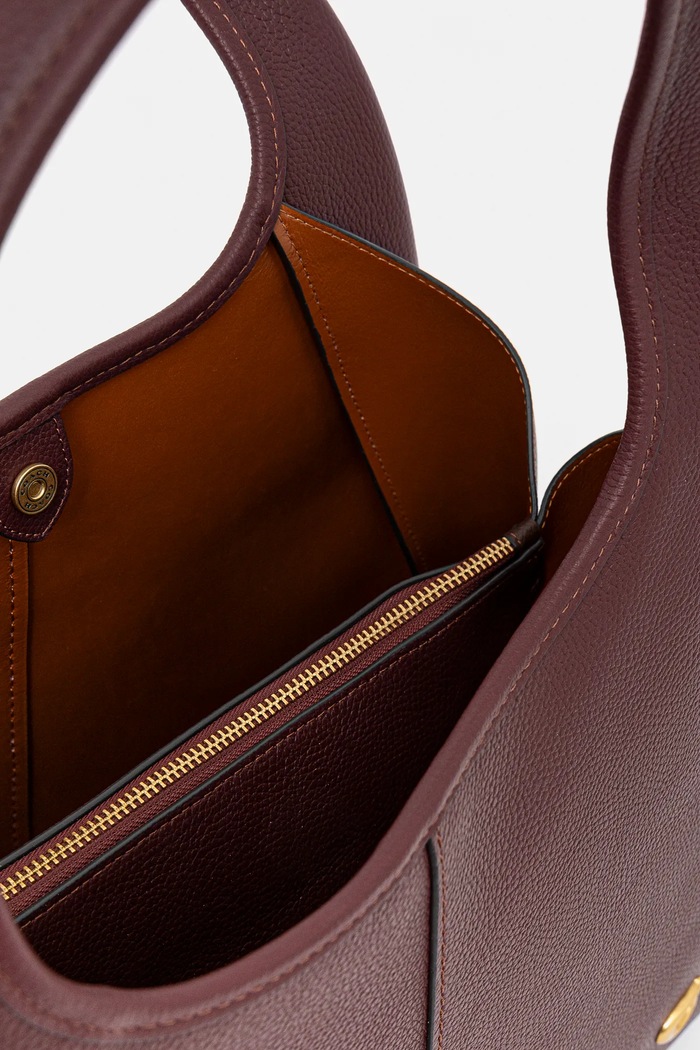 Kožená kabelka Coach Lana Shoulder Bag CM544 burgundské