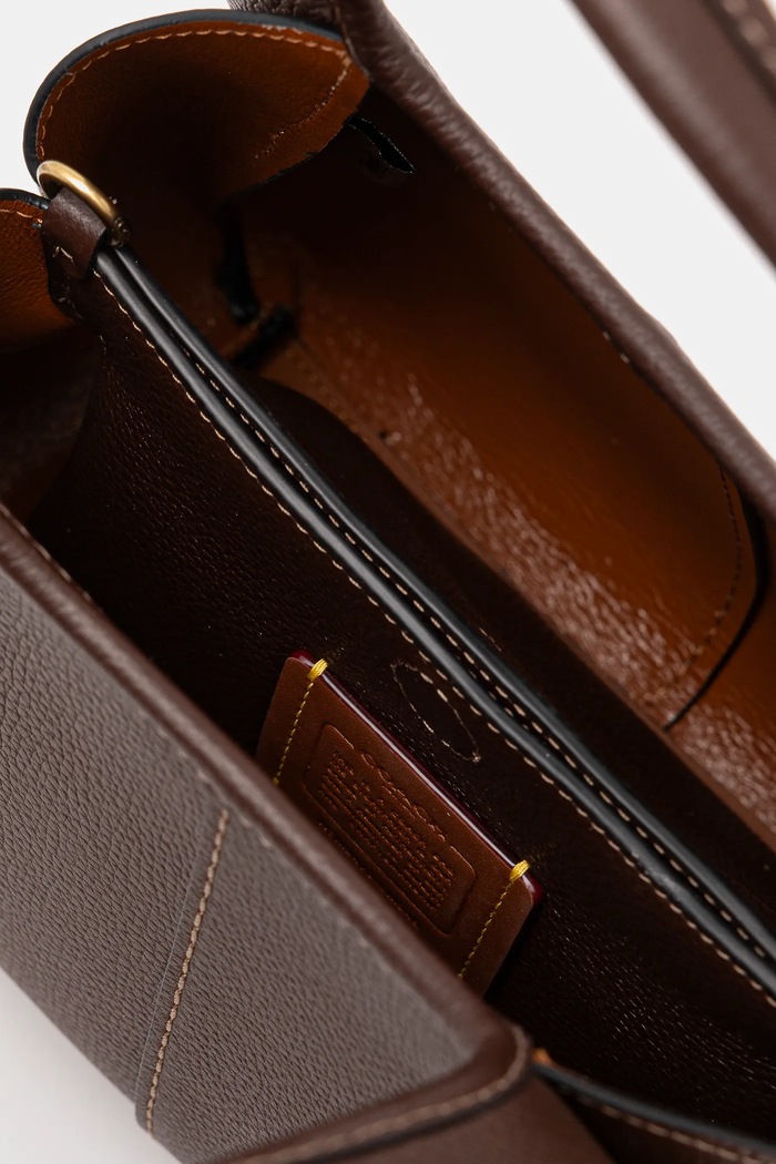 Coach crossbody bag women's leather CM545 brown