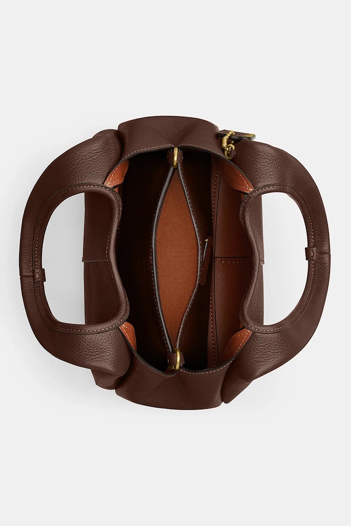 Crossbody bag women's leather Coach brown CM545