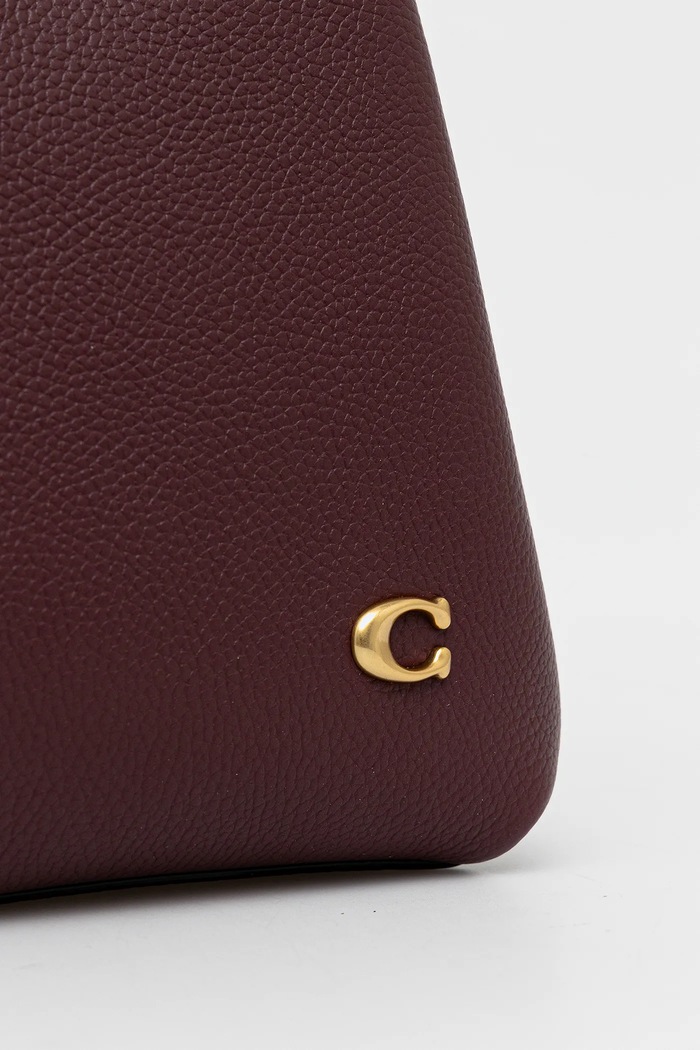 Coach geantă crossbody din piele Lana Shoulder Bag 23 pentru femei burgundia CM545