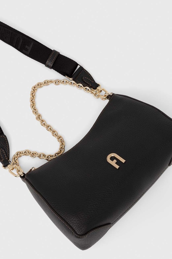 Furla torebka skórzana Primula czarny WB00903.BX0356.O6000
