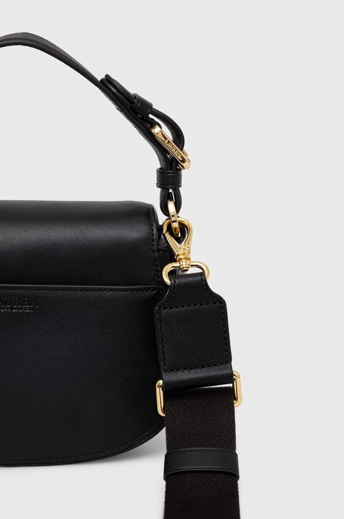 Doplňky Kožená kabelka Lauren Ralph Lauren 431915354 černá