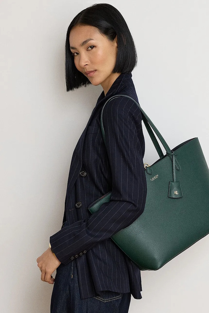Lauren Ralph Lauren torebka dwustronna zielony 431795329