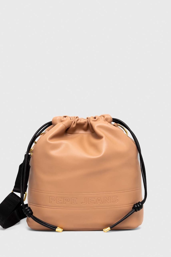 Pepe Jeans kézitáska szintetikus bőr bézs PL031475.848