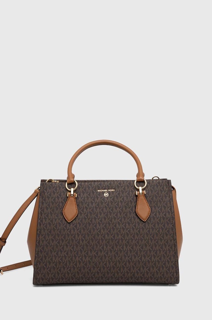 MICHAEL Michael Kors torebka nie mieści A4 brązowy 30S2G6AS2B