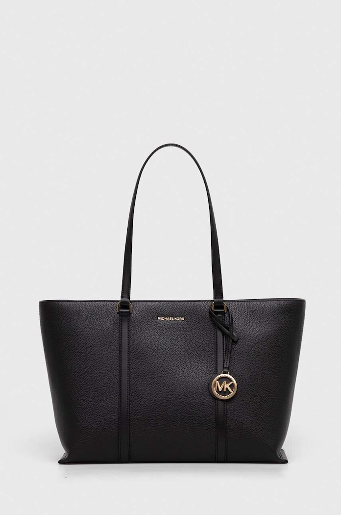 Usnjena torbica MICHAEL Michael Kors Ustreza A4 črna 30R4G1LT3L