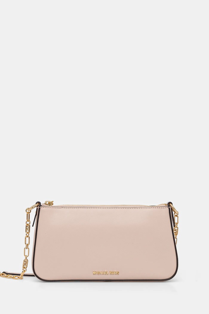 MICHAEL Michael Kors Δερμάτινη τσάντα MICHAEL Michael Kors μπεζ 32H3G8EW6L