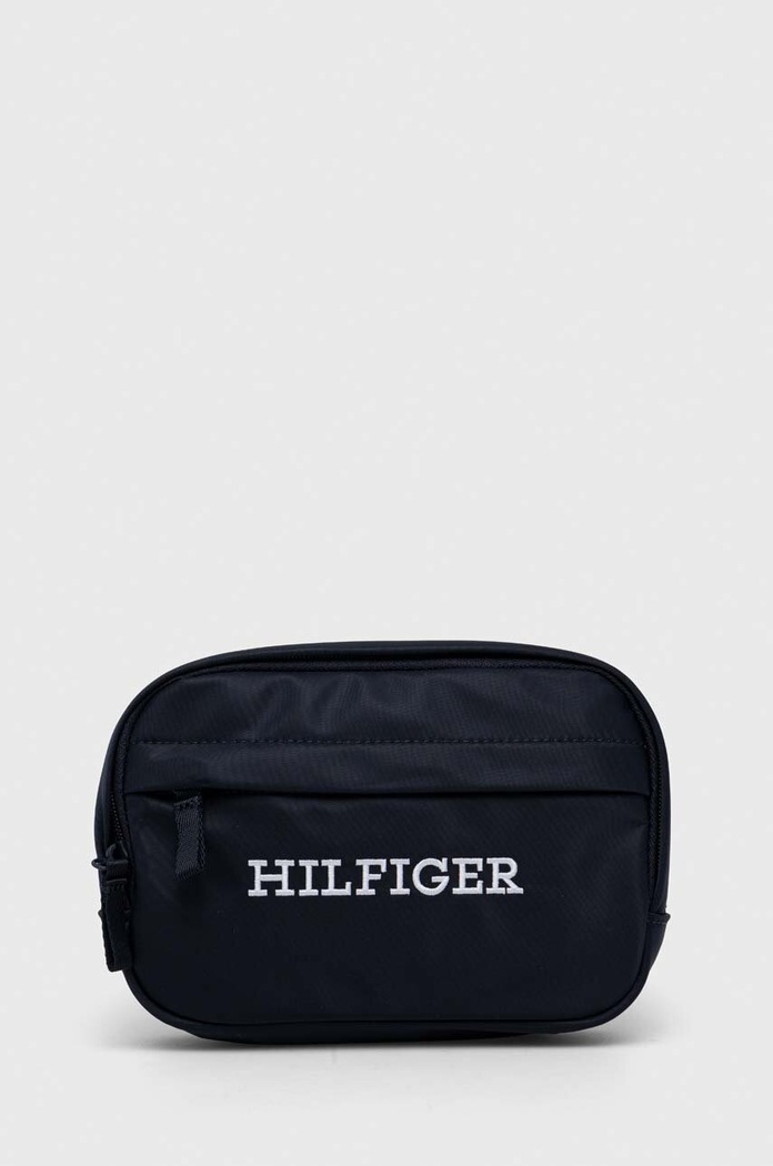 Παιδική τσάντα φάκελος Tommy Hilfiger υφασμάτινο σκούρο μπλε AU0AU01728.9BYX