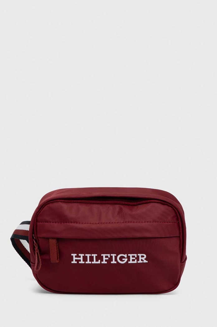 Tommy Hilfiger nerka dziecięca tekstylny bordowy AU0AU01728.9BYX