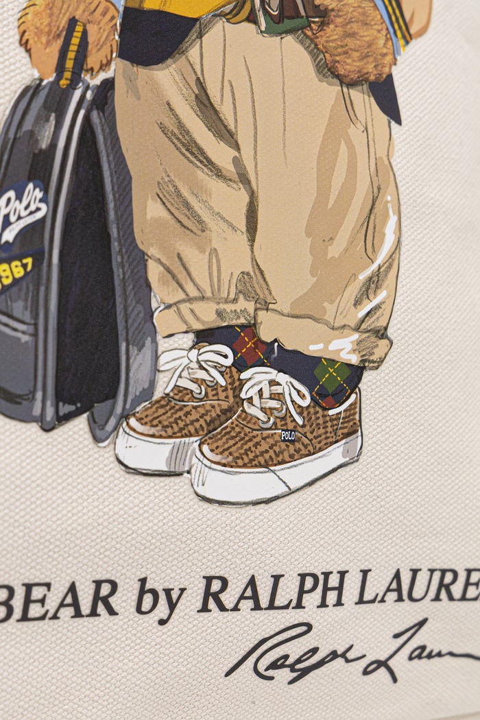 Polo Ralph Lauren tote torba za djecu pamučna bež 9AR021