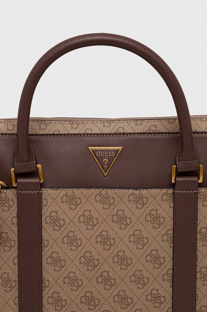 Guess geantă VEZZOLA 36 x 28 x 4 cm bej HMEVZL.P3138