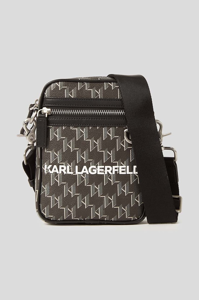 Karl Lagerfeld saszetka nie mieści A4 czarny 235M3011