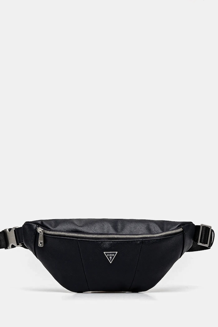 Τσάντα φάκελος Guess απομίμηση λείου δέρματος σκούρο μπλε HMECSA.P3431