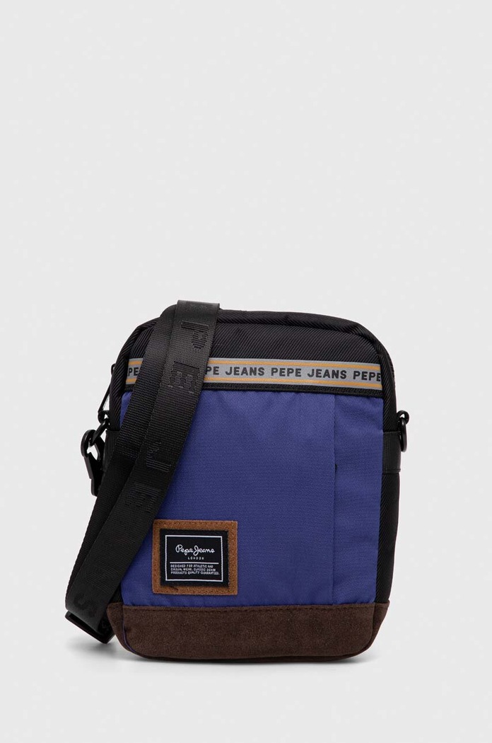 Torba Pepe Jeans premalo za format A4 mornarsko plava PM030775.551