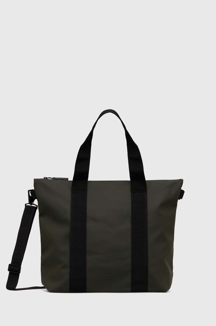 Τσάντα Rains 14160 Tote Bags απλό πράσινο 14160.03
