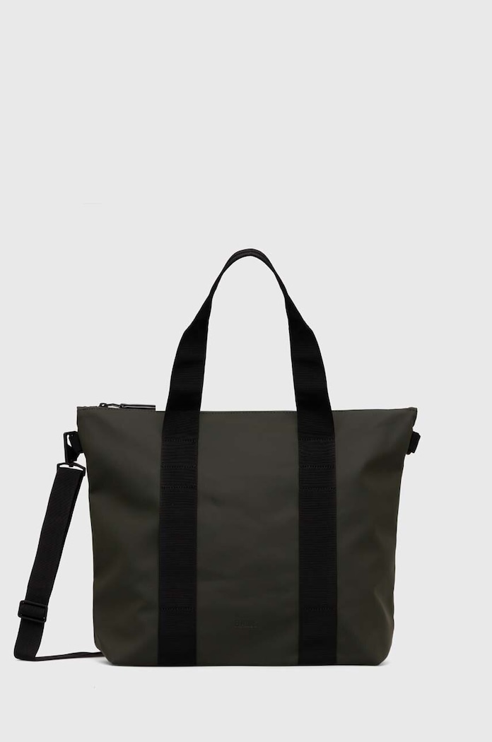 Τσάντα Rains 14160 Tote Bags απλό πράσινο 14160.03