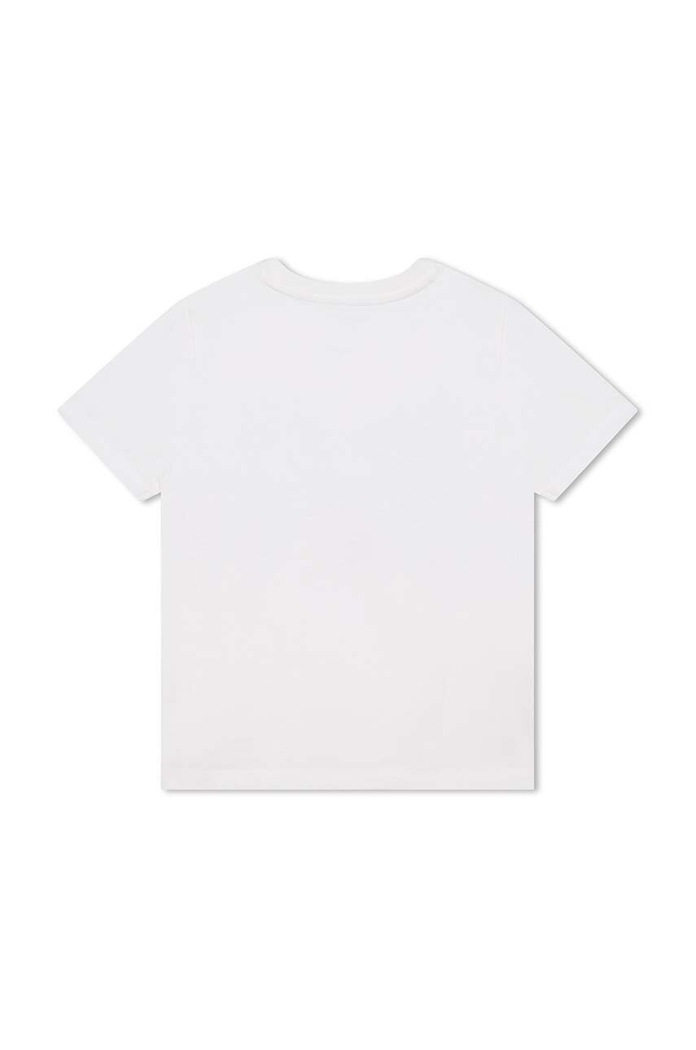 Chłopiec Kenzo Kids t-shirt bawełniany dziecięcy K25883.102.108 beżowy