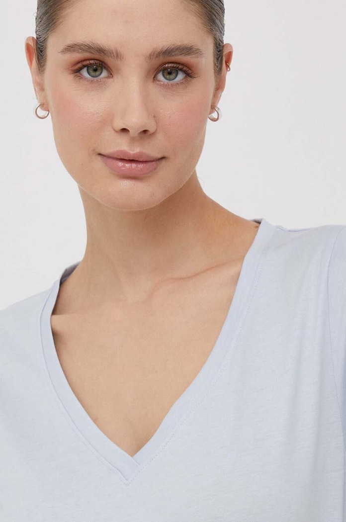 Pamučna majica Calvin Klein plava K20K205338