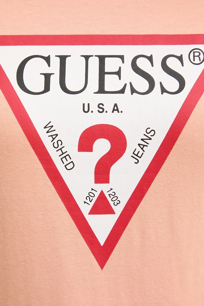 Pamučna majica Guess narančasta W1YI1B.I3Z14