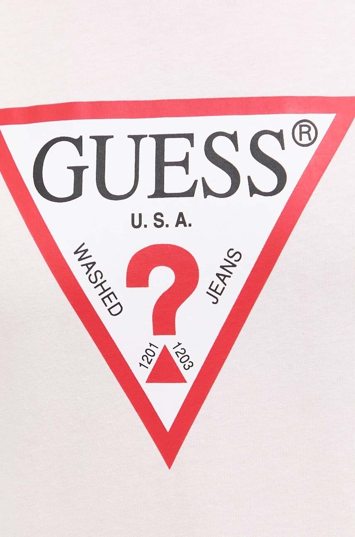 Bavlněné tričko Guess W1YI1B.I3Z14 růžová