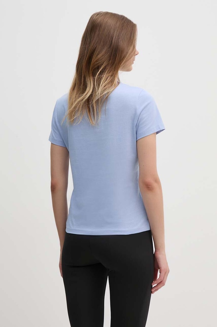 Odzież Guess t-shirt bawełniany W1YI1B.I3Z14 niebieski