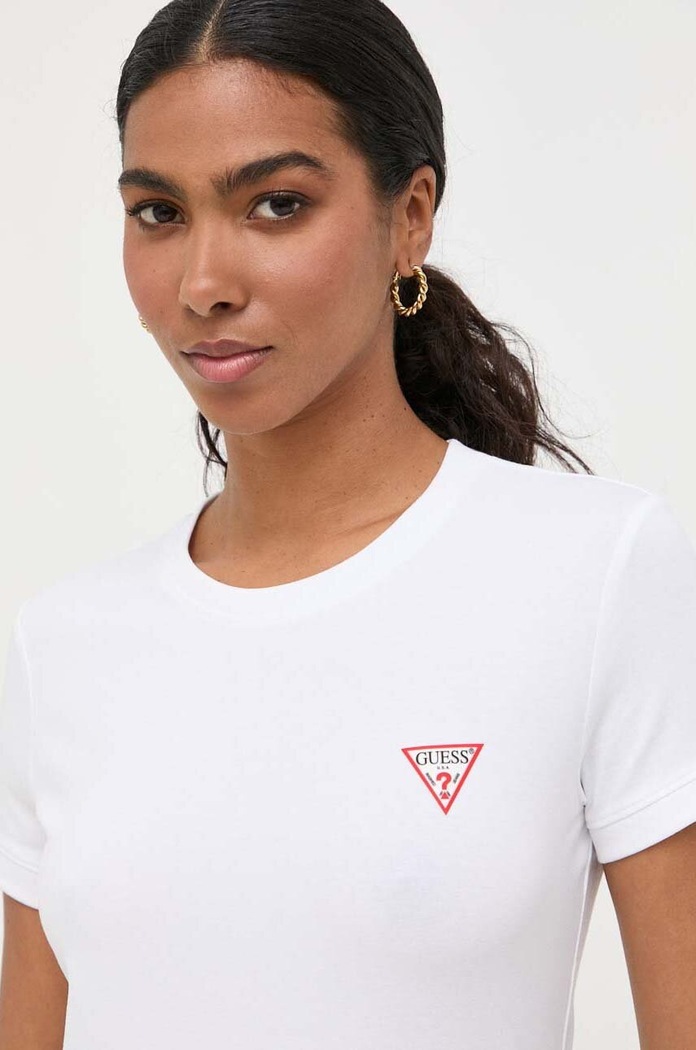 Тениска Guess стандартна бял W2YI44.J1314