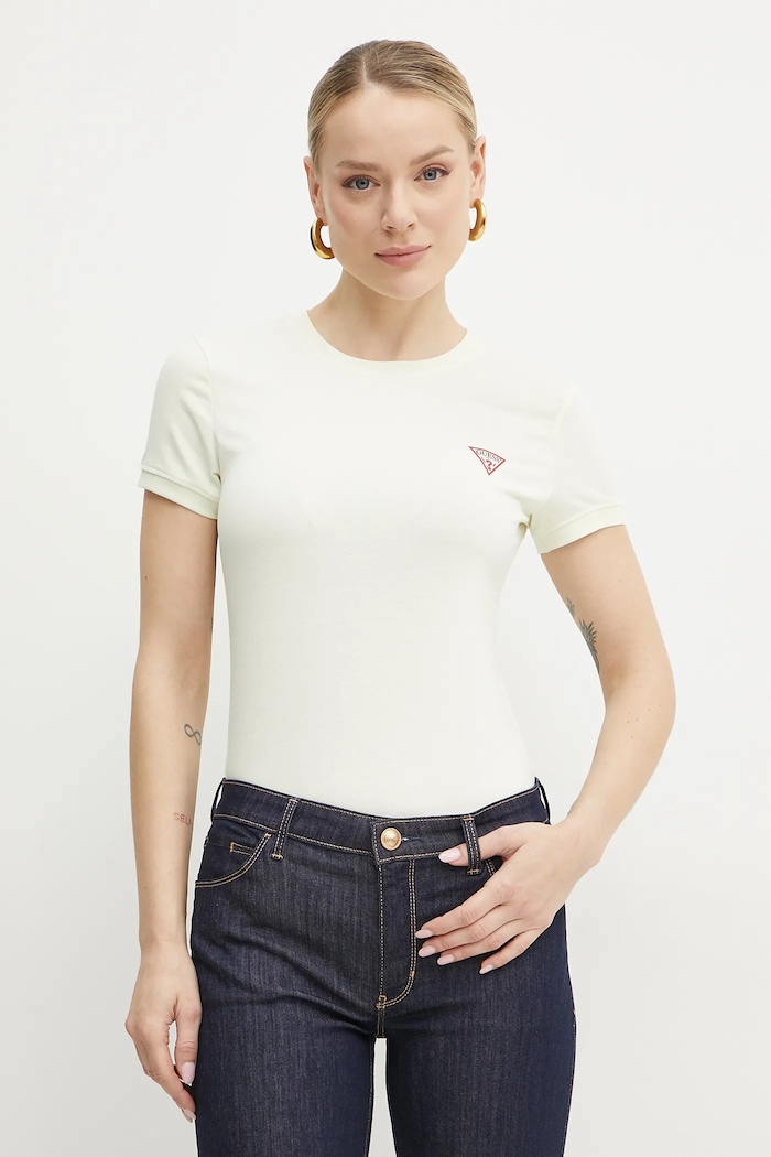 Tričko Guess béžová W2YI44.J1314