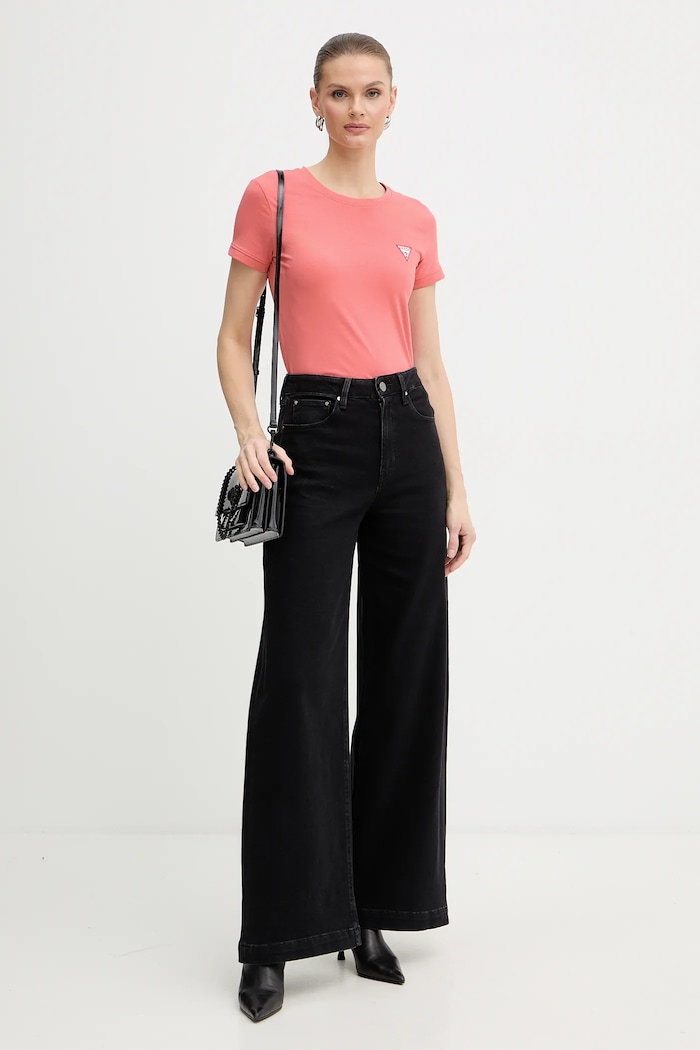 Tričko Guess W2YI44.J1314 ružová SS26