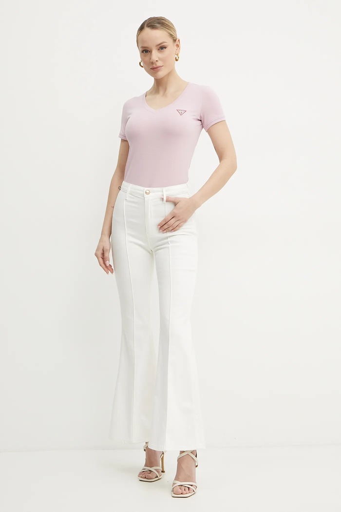 Guess t-shirt W2YI45.J1314 różowy SS26